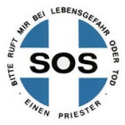 SOS-Priester (Aufkleber für Ausweis)