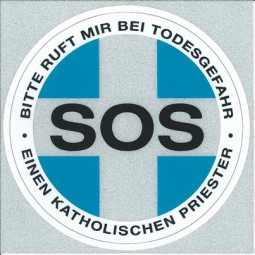 SOS-Priester (Aufkleber für LKW)
